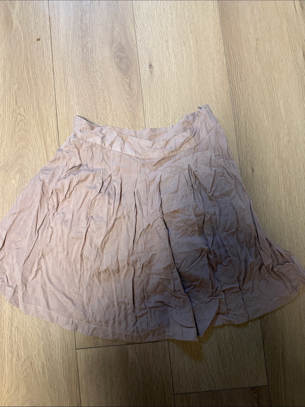 Women's Blush Pink Circle Skirt with Flattering Flare